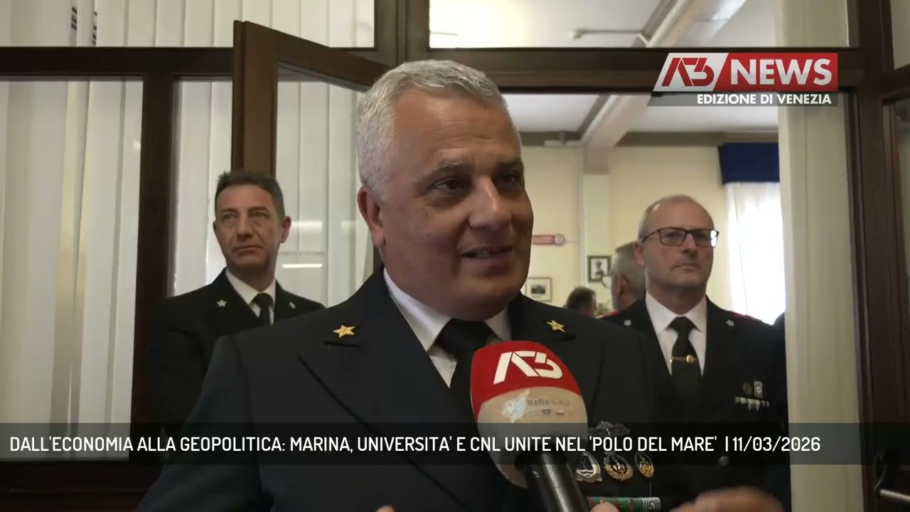 DALL'ECONOMIA ALLA GEOPOLITICA: MARINA, UNIVERSITA' E CNL UNITE NEL 'POLO DEL MARE'  | 11/03/2026
