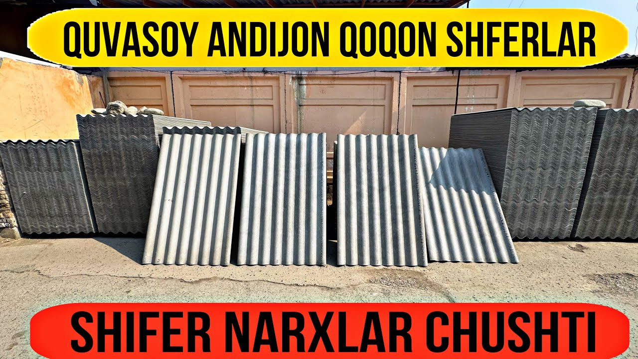 SHIFER NARXLARI 2025 YIL  ☎️ +998336877474  Шифер нархлари 2025
