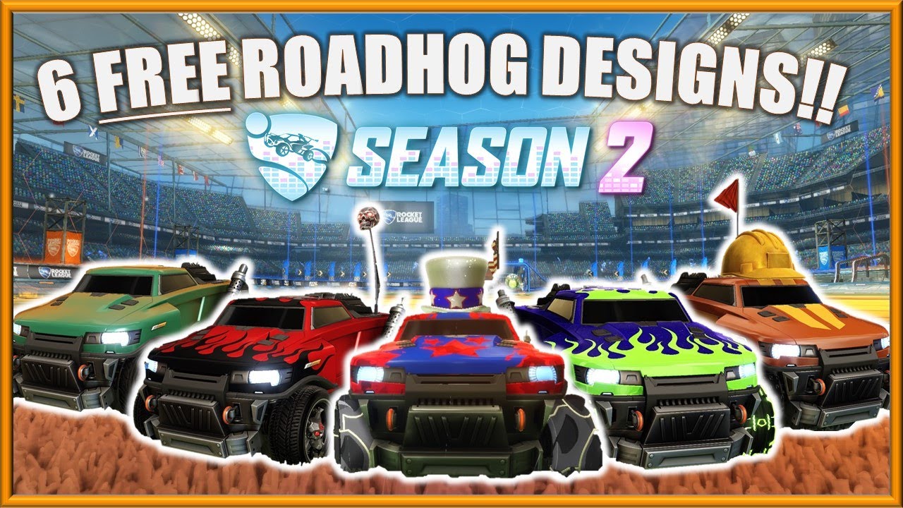 FREE Roadhog Rocket League Car Designs Season 2!!
