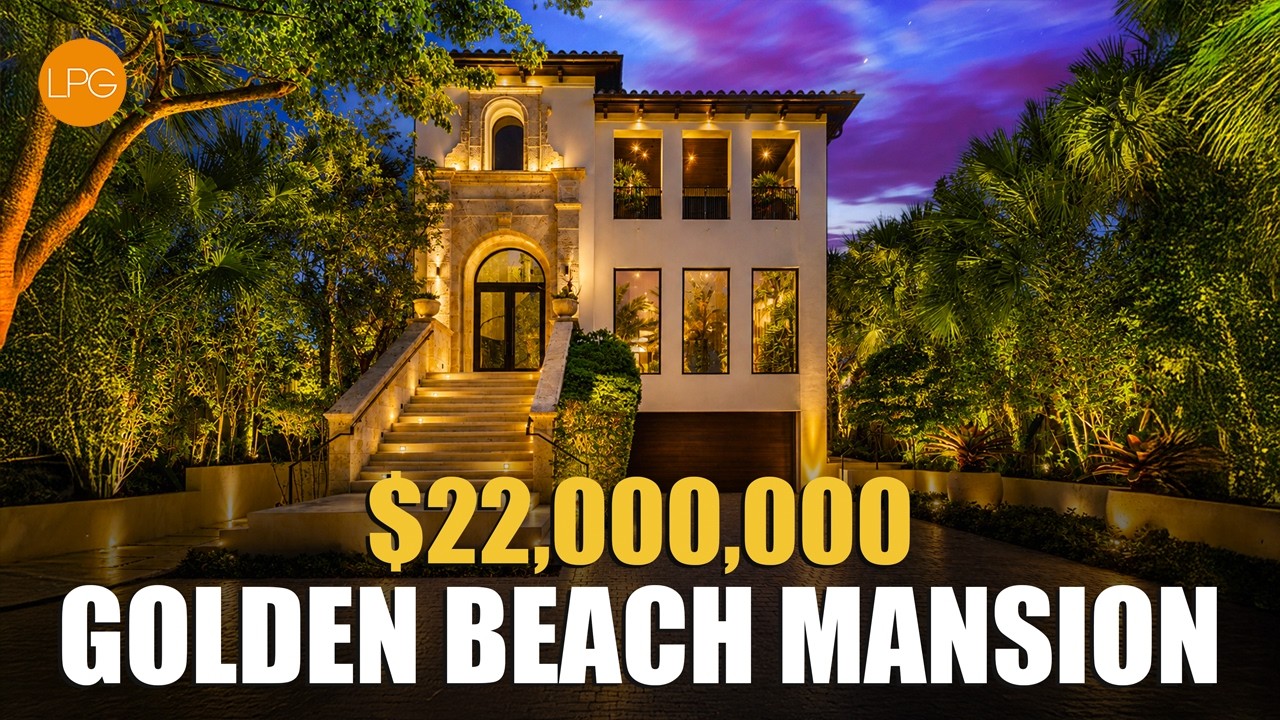 Inside a $22 Million Golden Beach Mansion | Stunning Luxury Estates