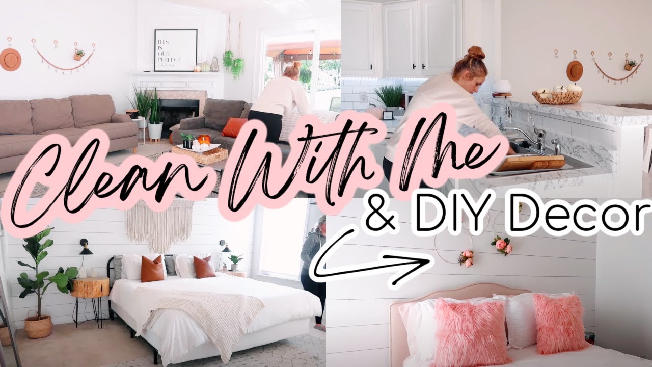 CLEAN & DECORATE WITH ME | DIY HOME DECOR | CLEANING MOTIVATION 2020