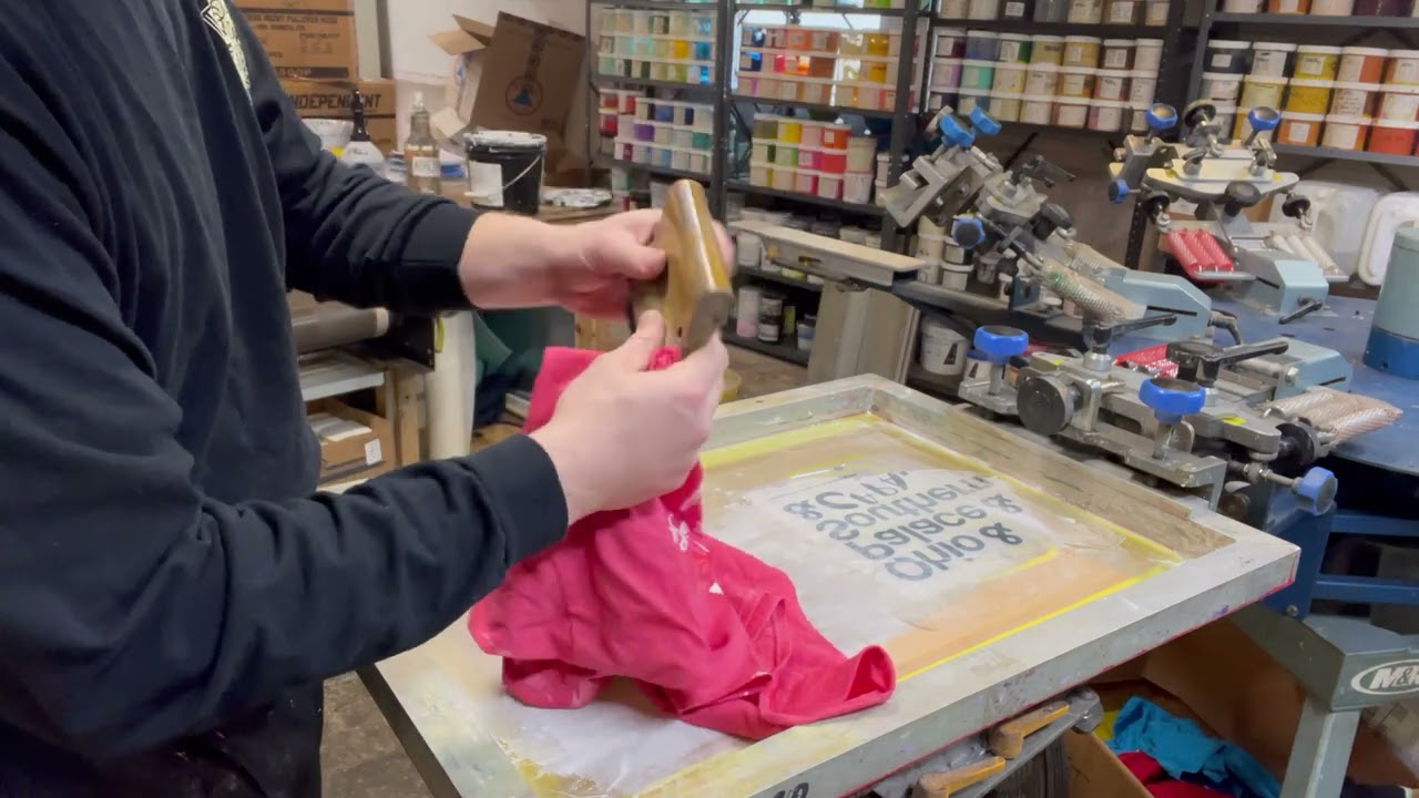 Water Base Ink On Press Screen Cleaning