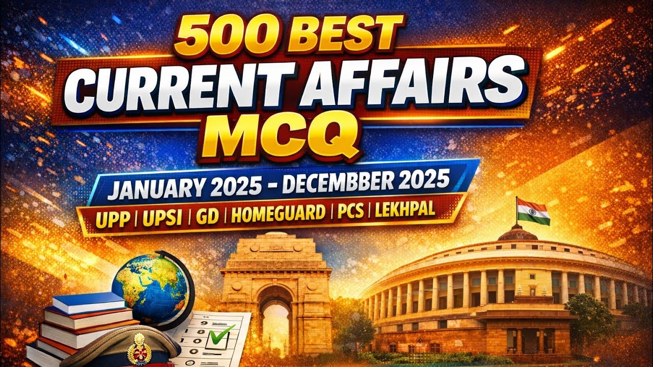 Top 500 Current Affairs MCQ Marathon class 