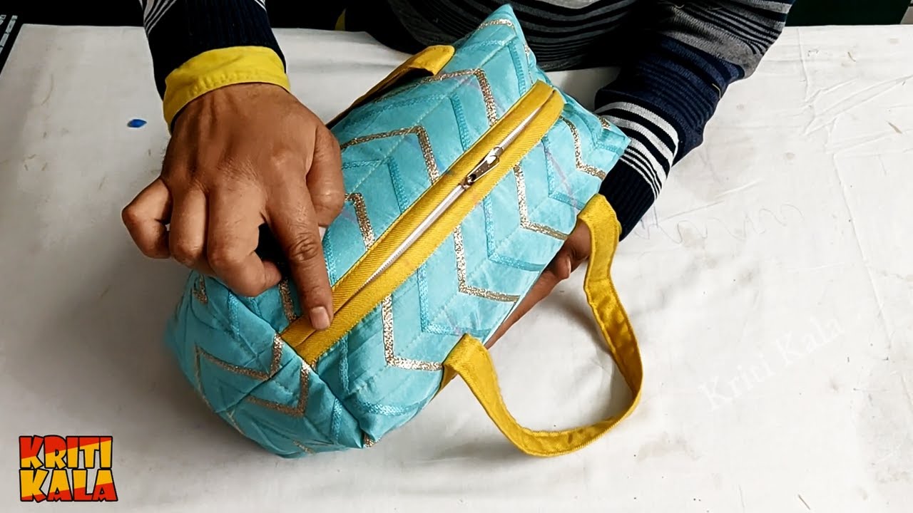 घर पर बनाएं सुन्दर ट्रैवल बैग || How To Make Beautiful Travel Bag Cutting and Stitichig in Hindi