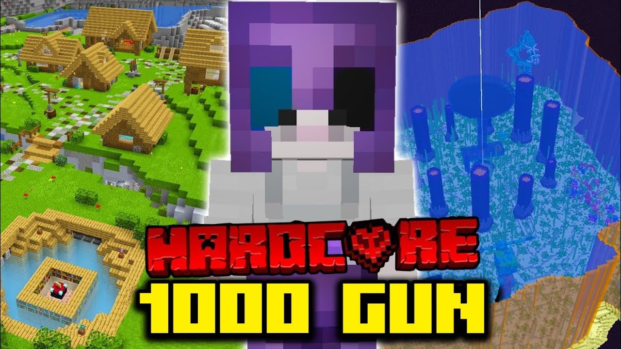 Minecraft Hardcore'da 1000 G&uuml;n Hayatta Kaldım (TAM FİLM)