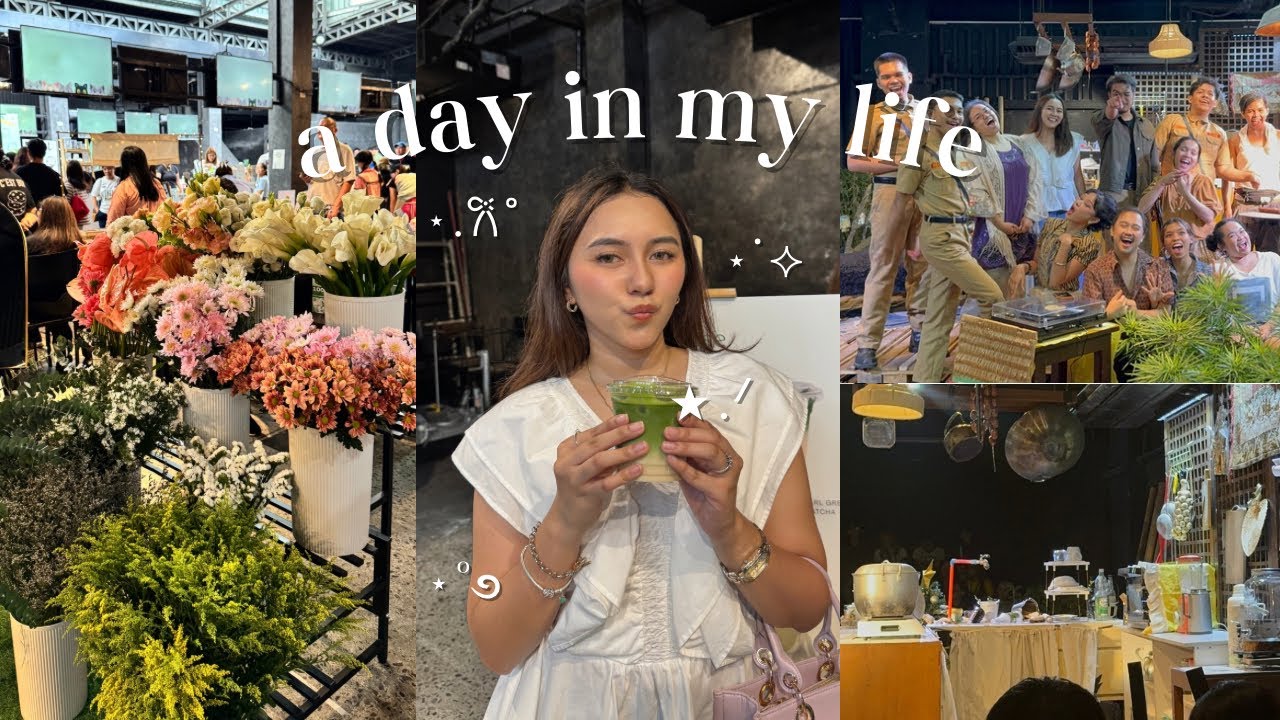 diaries: a day in my life 💌 matcha dates & theater nights! 🍵🎭