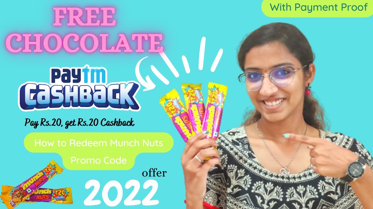 Free Paytm cash with Nestle Munch chocolate!! How to redeem Paytm promocode, get Flat Rs.20 cashback