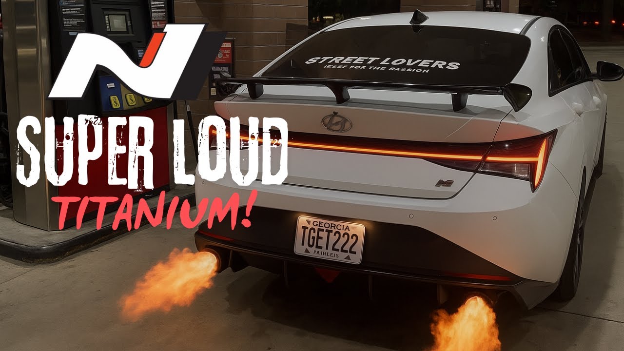 Loudest Elantra N - full titanium exhaust with downpipe