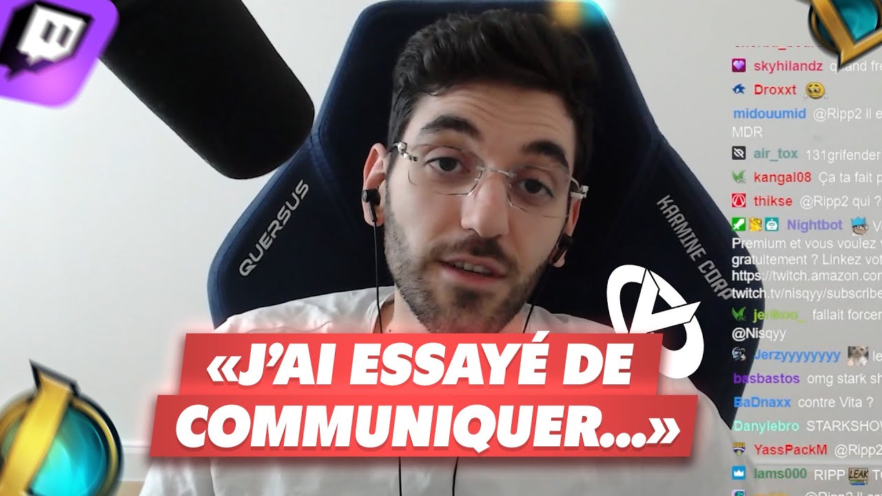 NISQY S'EXPRIME POUR LA 1ER FOIS DEPUIS L'ÉLIMINATION DE LA KC : 