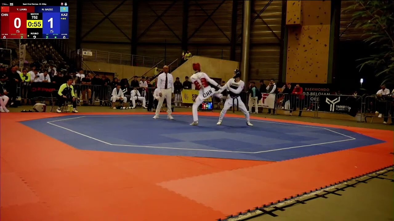 Yushuai Liang (CHN) vs Nurbek Gazez (KAZ) - Men SemiFinal -63kg - Belgian Open 2023