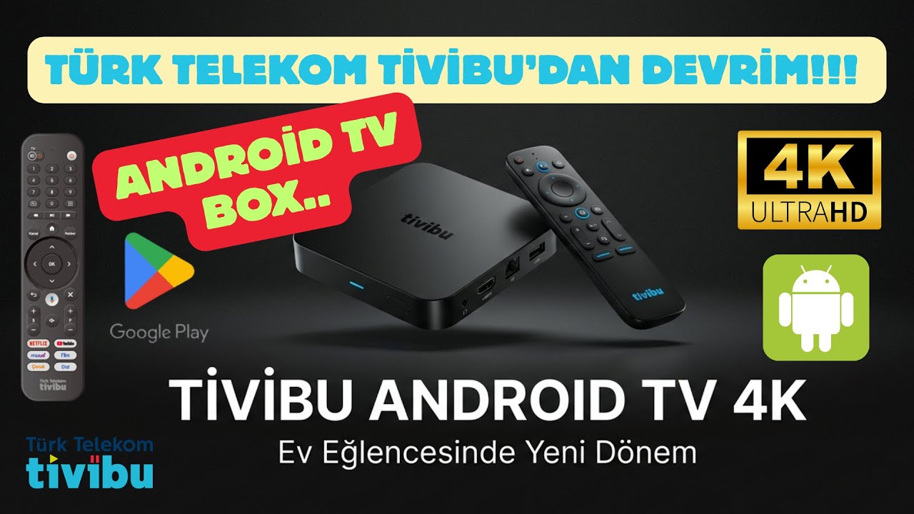 Yeni 4K Tivibu Android TV Kutusu ile TV'niz &Ccedil;ağ Atlayacak! T&uuml;rk Telekom #Tivibu #Android Tv