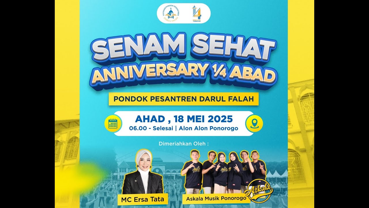 (LIVE) SENAM SEHAT ANNIVERSARI 1/4 ABAD PP. DARUL FALAH