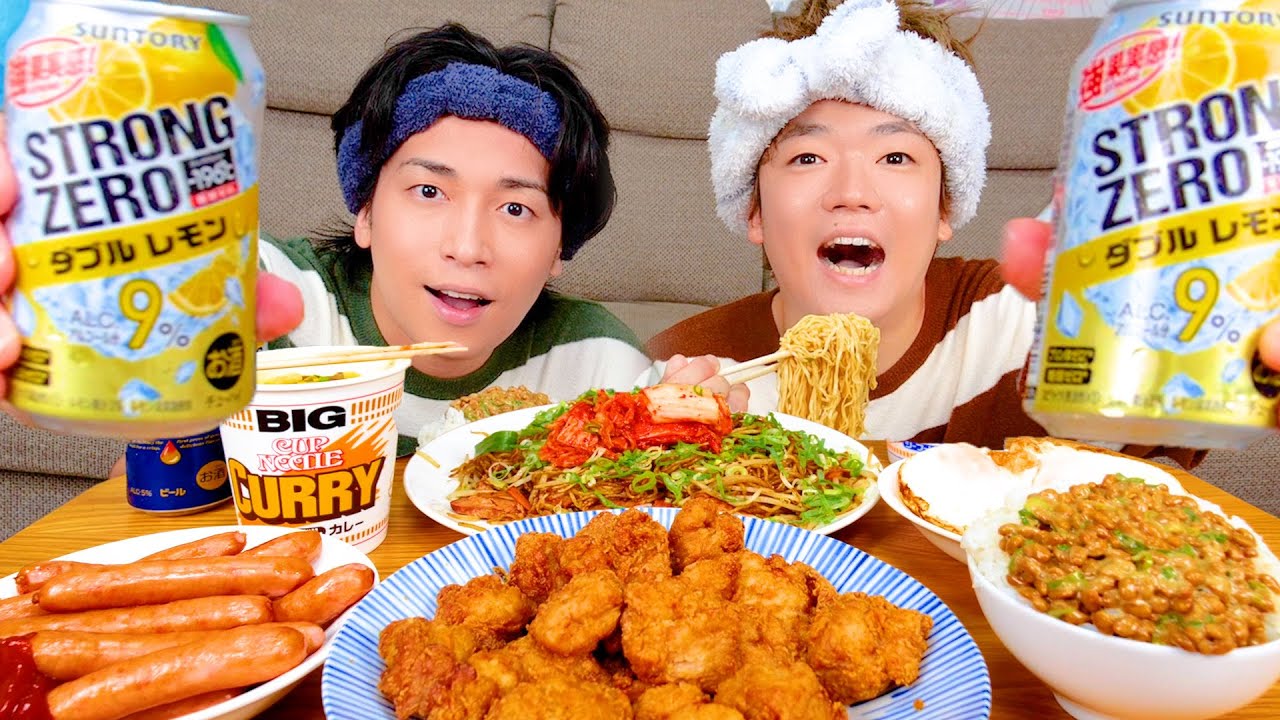 歌い手二人で深夜飯を大食いしながらファンからの質問答えたらまじで寝れないwww