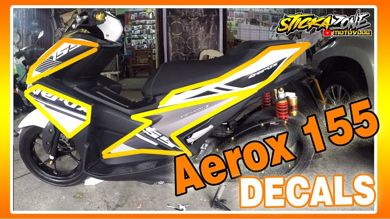 AEROX 155cc YAMAHA | INSTALLATION | DECALS | MOTODECKALS | STICKAZONE |