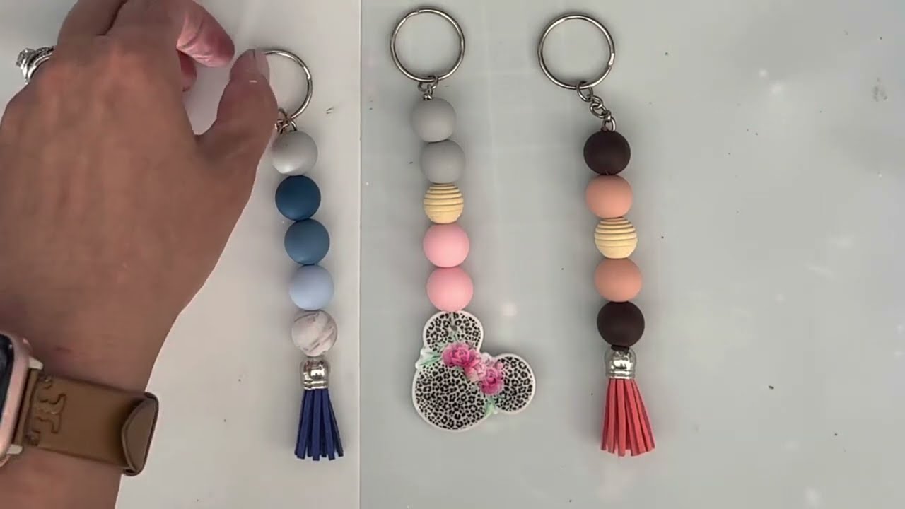 How to make A beaded keychain￼
