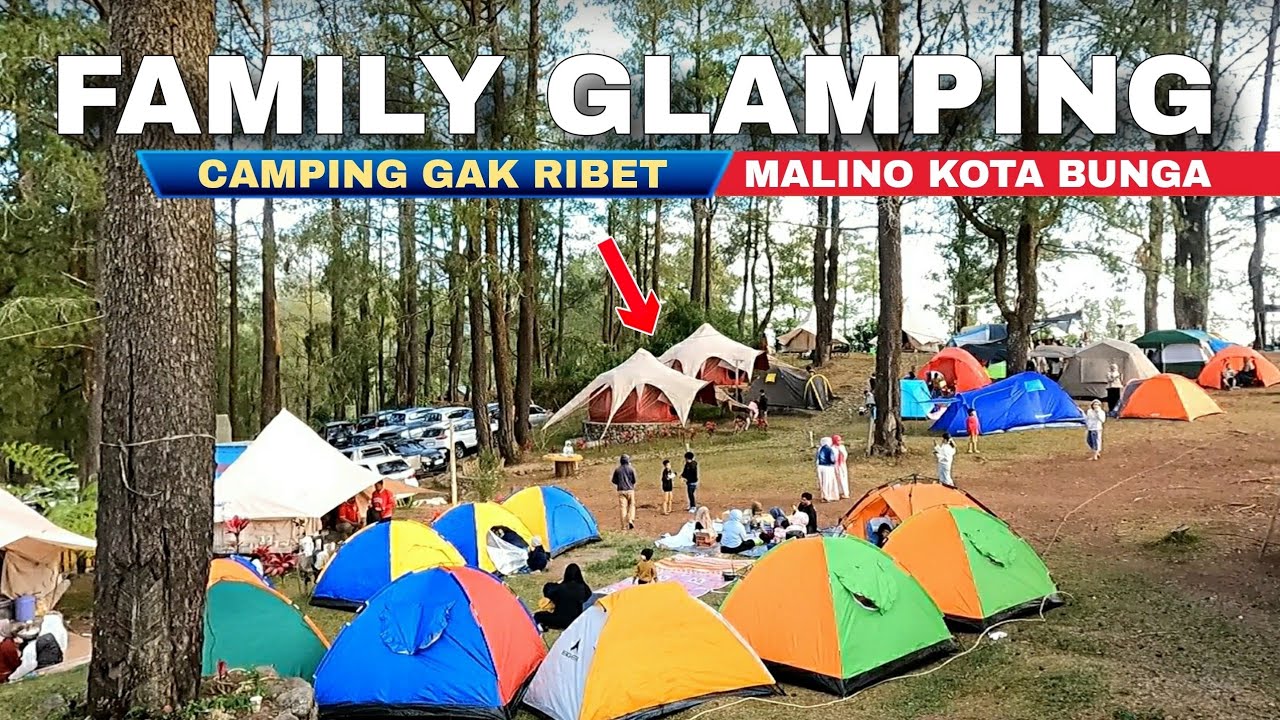 GLAMOUR CAMPING DI SUNSET HILLS MALINO, TINGGAL MASUK GAK RIBET!