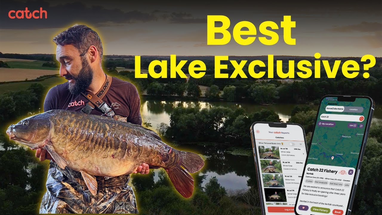 Catch 22 – Эксклюзивный озёрный карп весом до 40 фунтов!? | Go Catch Venue Showcase