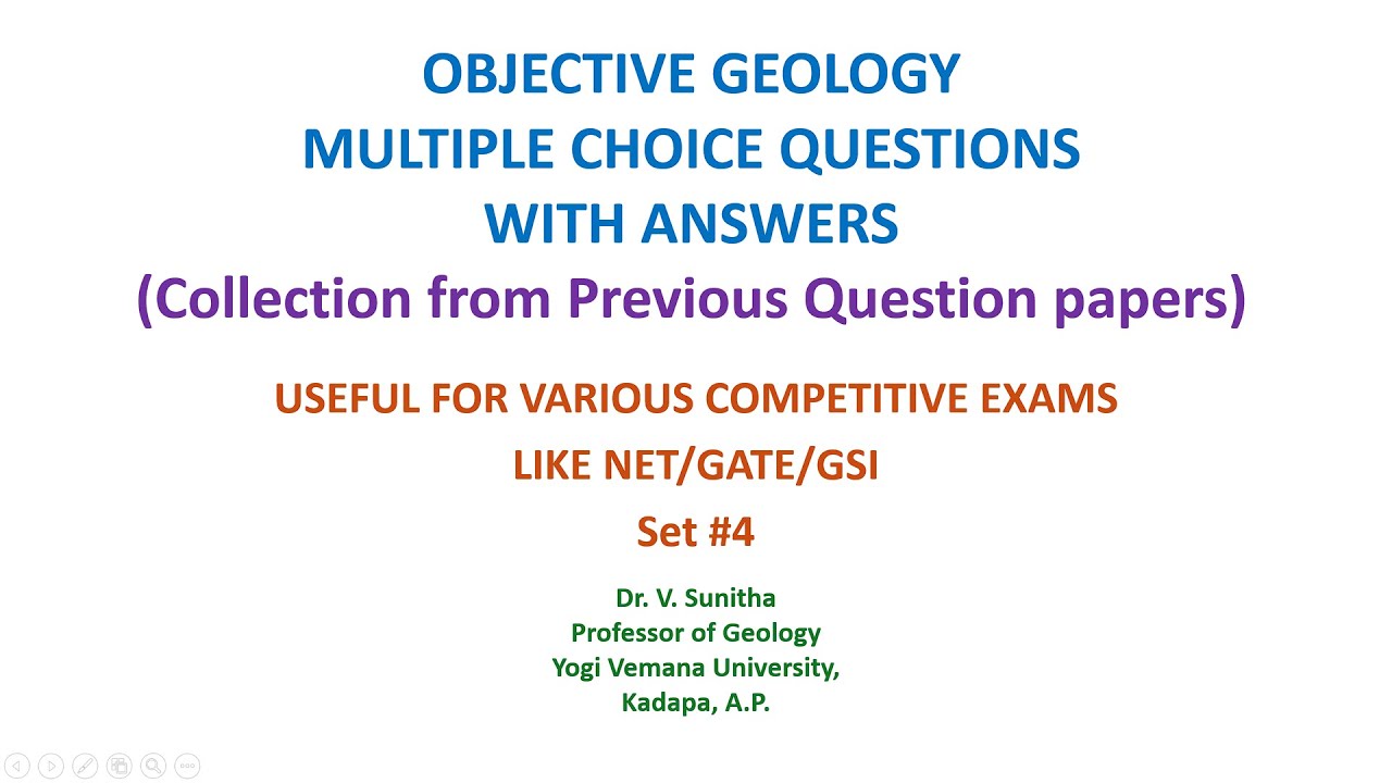 MCQ Ob Geology set 4