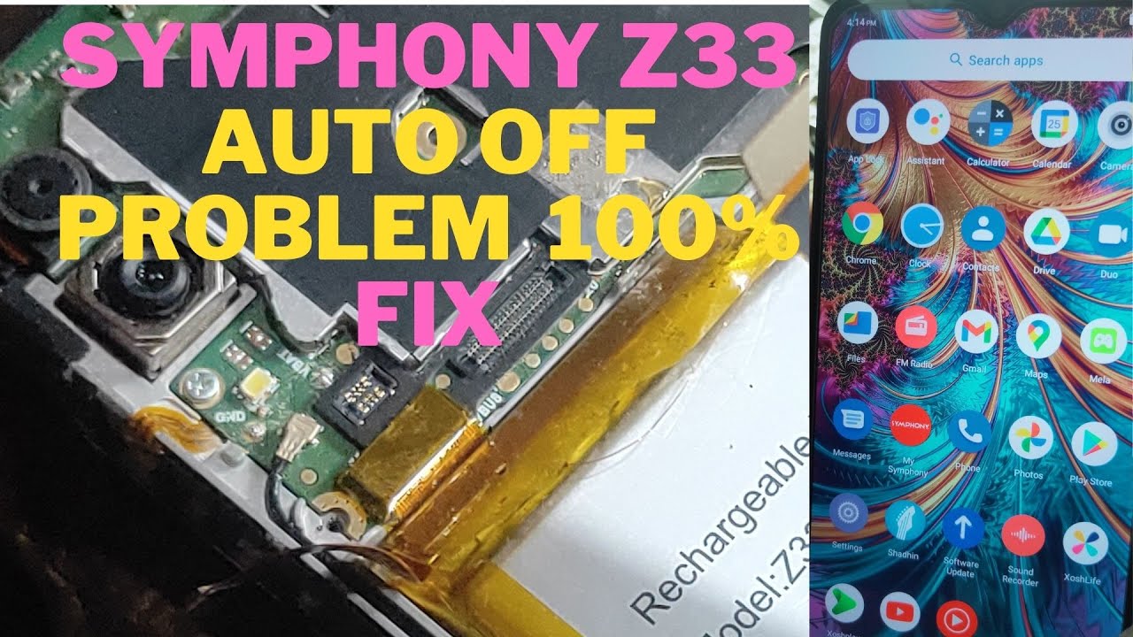 Symphony Z33 auto off problem  100% fix