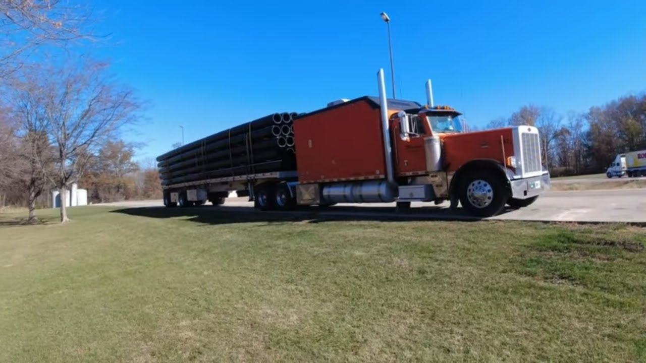 #625 How to Truckstop Parking The Life of an Owner Operator Flatbed Truck Driver