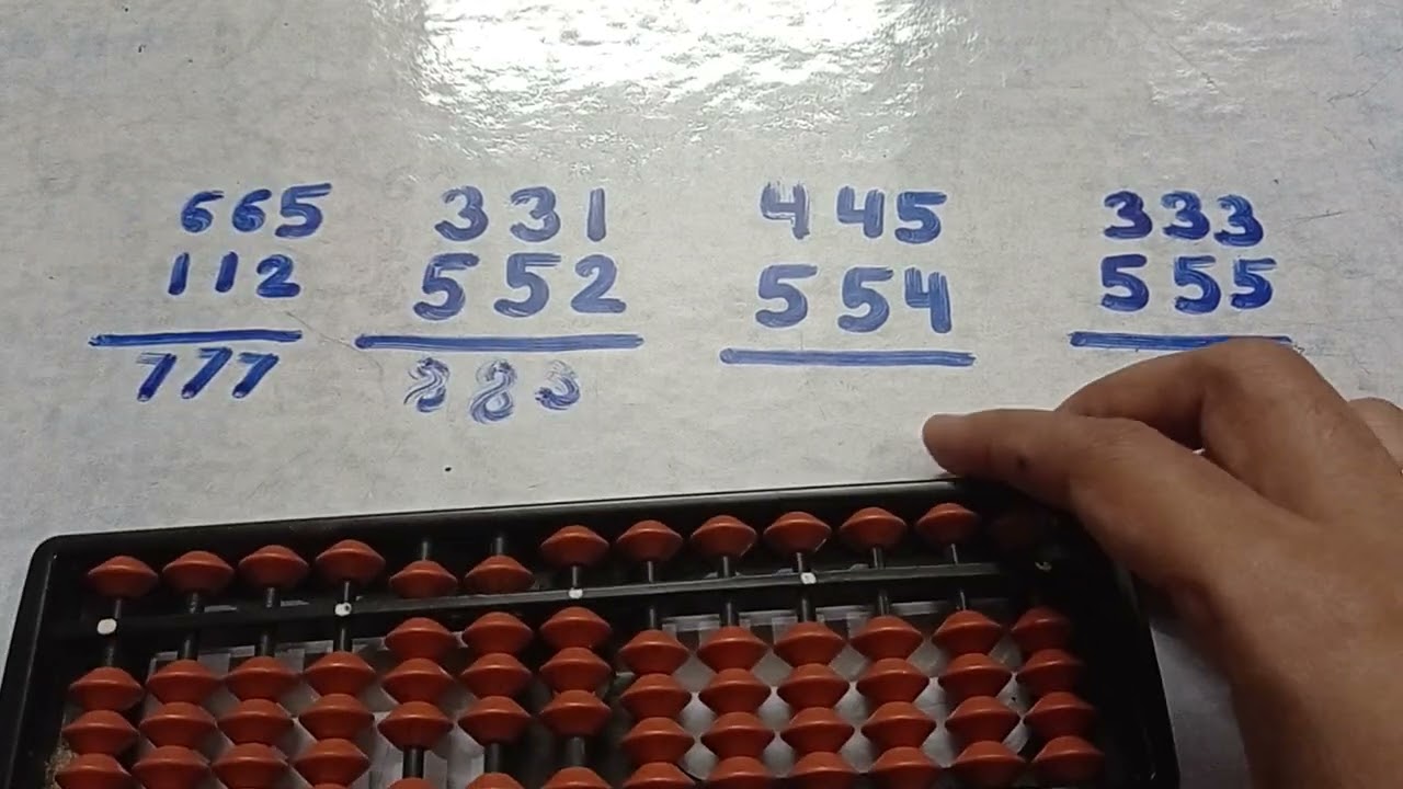 3 digit addition and subtraction @AbacusGenius #abacus 3 digit calculation #mental math 3 digit 