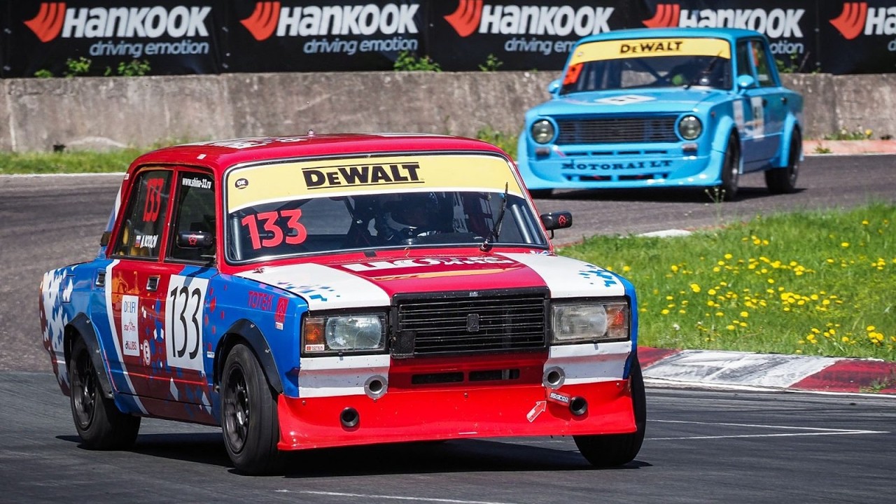 Pure Engines and Tires. VAZ (LADA) in Riga. Historic Racing.