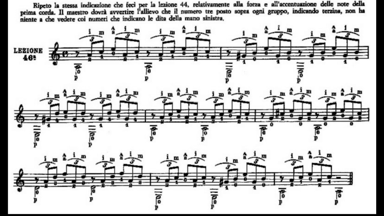 Julio Sagreras - Le prime lezioni di chitarra - Audiolezione 46