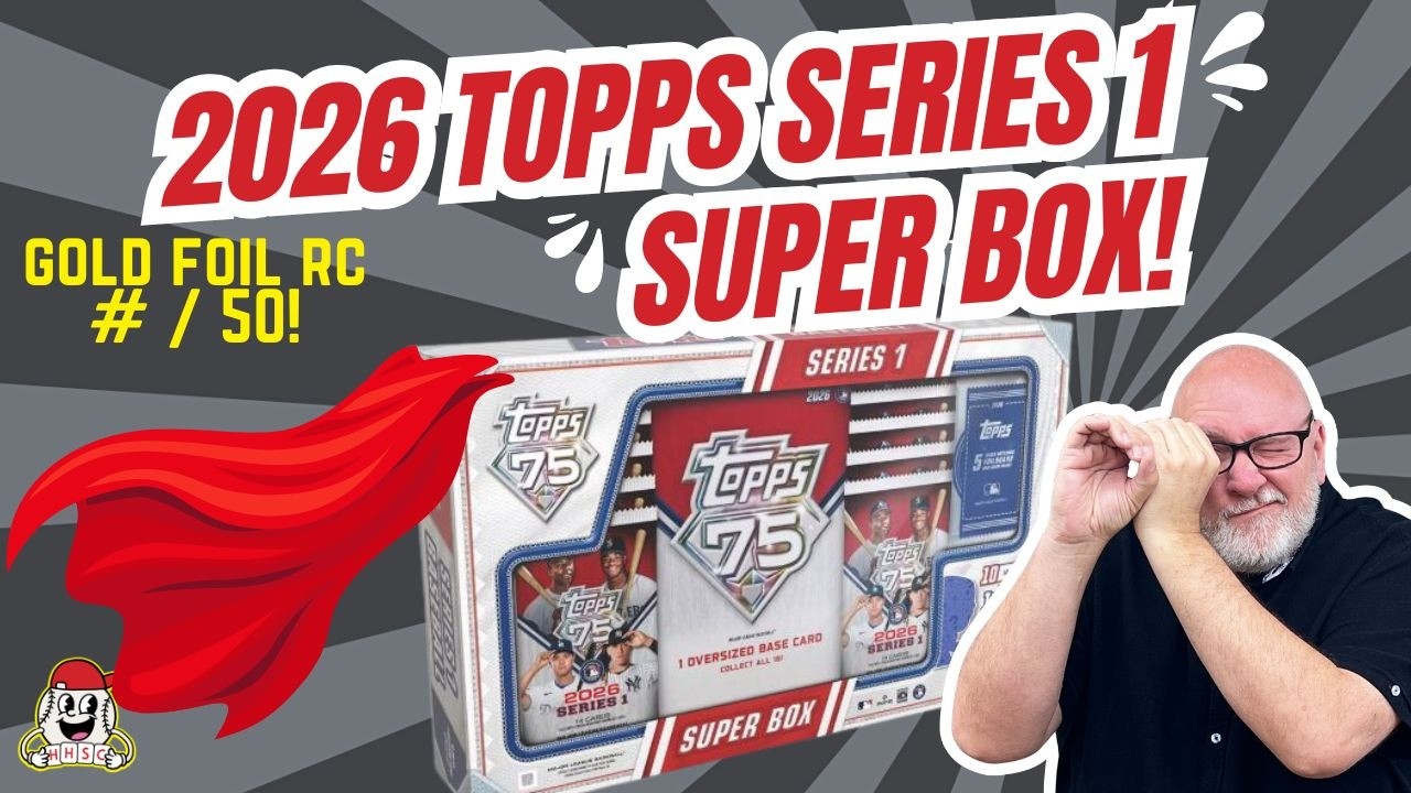 ✨2026 Topps Series 1 Super Box!⚾Gold Foil #/50 RC!⚾✨