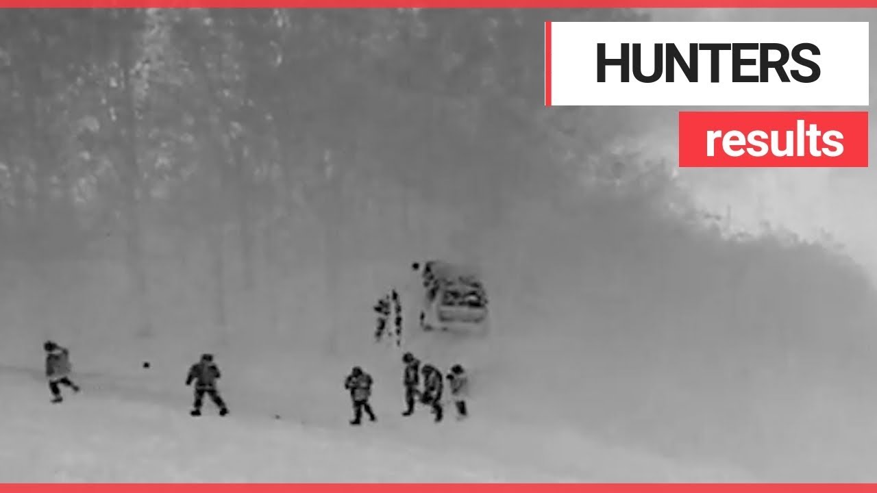 Police use thermal drone to swoop on suspected deer poachers | SWNS TV