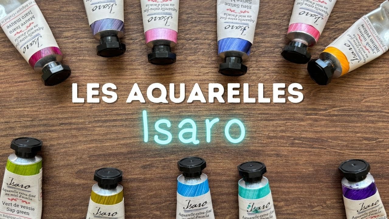 Remplir ses demi-Godets et Mise en place dans ma Palette d'Aquarelle Isaro.