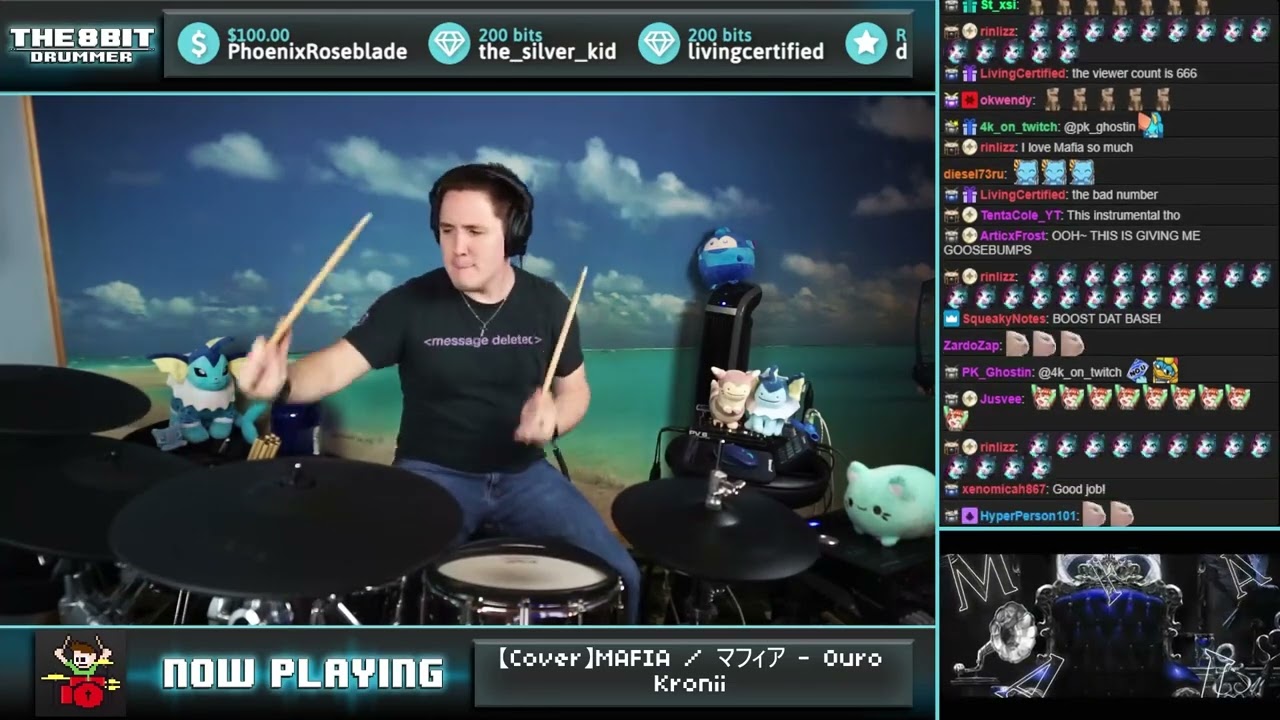 The8BitDrummer // wotaku - Mafia (Ouro Kronii cover)