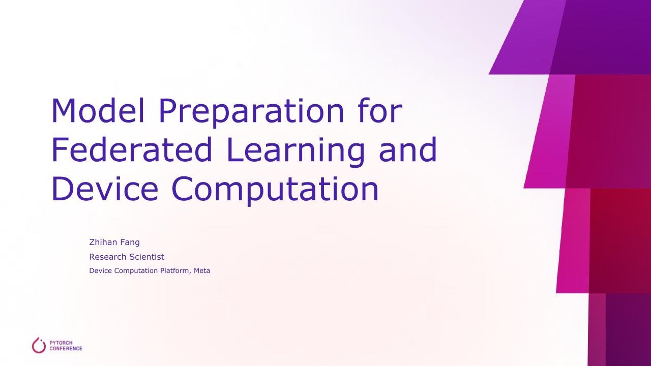 Model Preparation Federated Learning and Device Computation