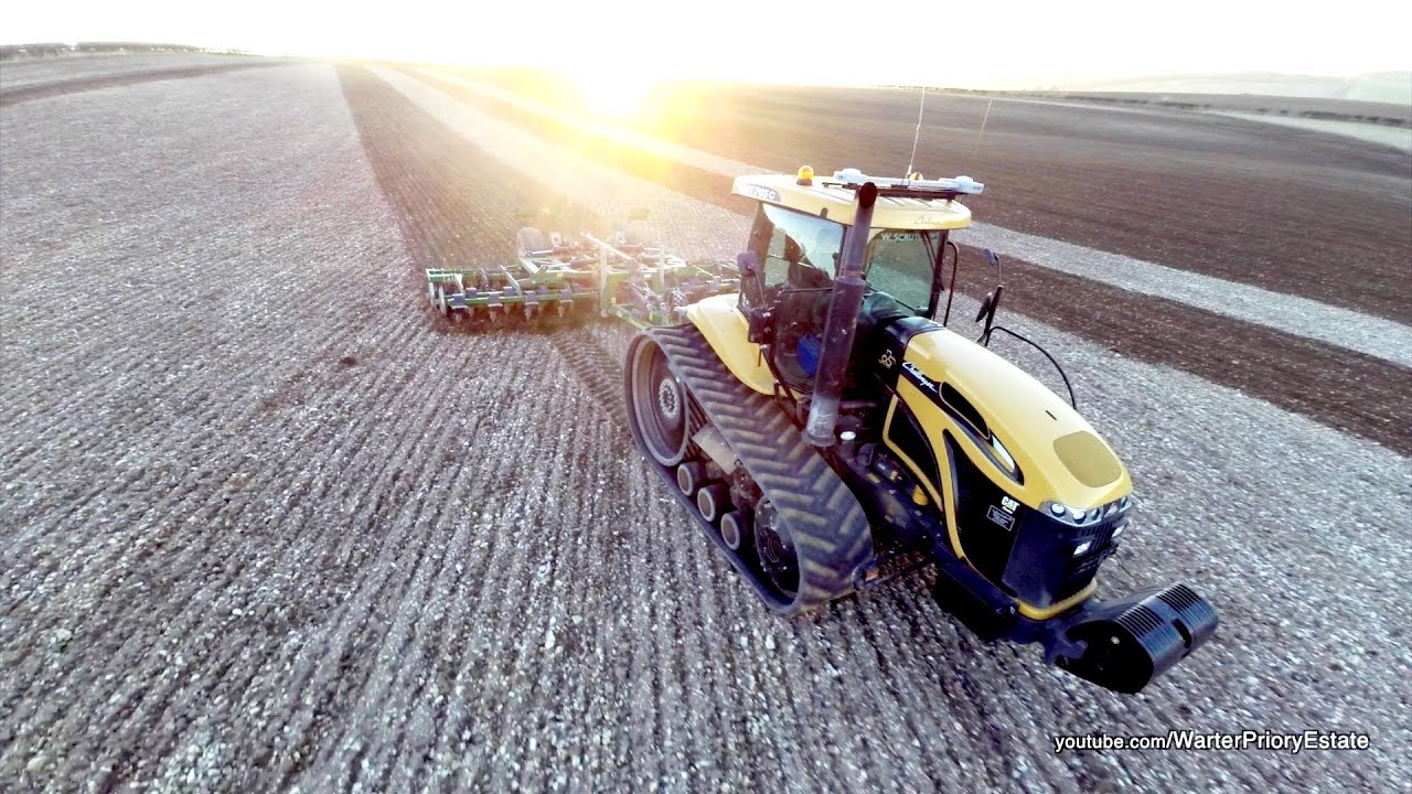 CAT Challenger 765c and Great Plains Simba Cultipress - 6.4m