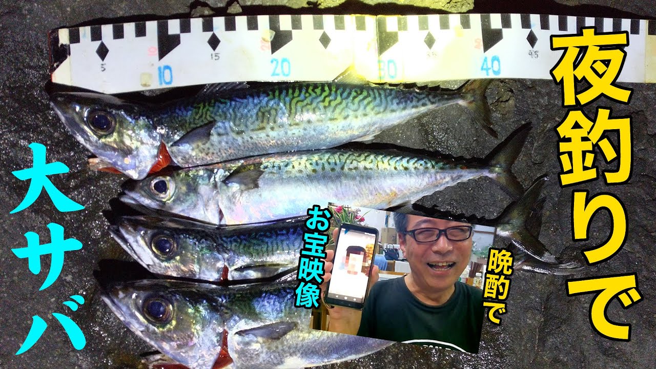 伊豆大島遠征釣行【真冬の夜の磯釣りで大サバ】特別付録お宝映像付き見た人スパサン4649