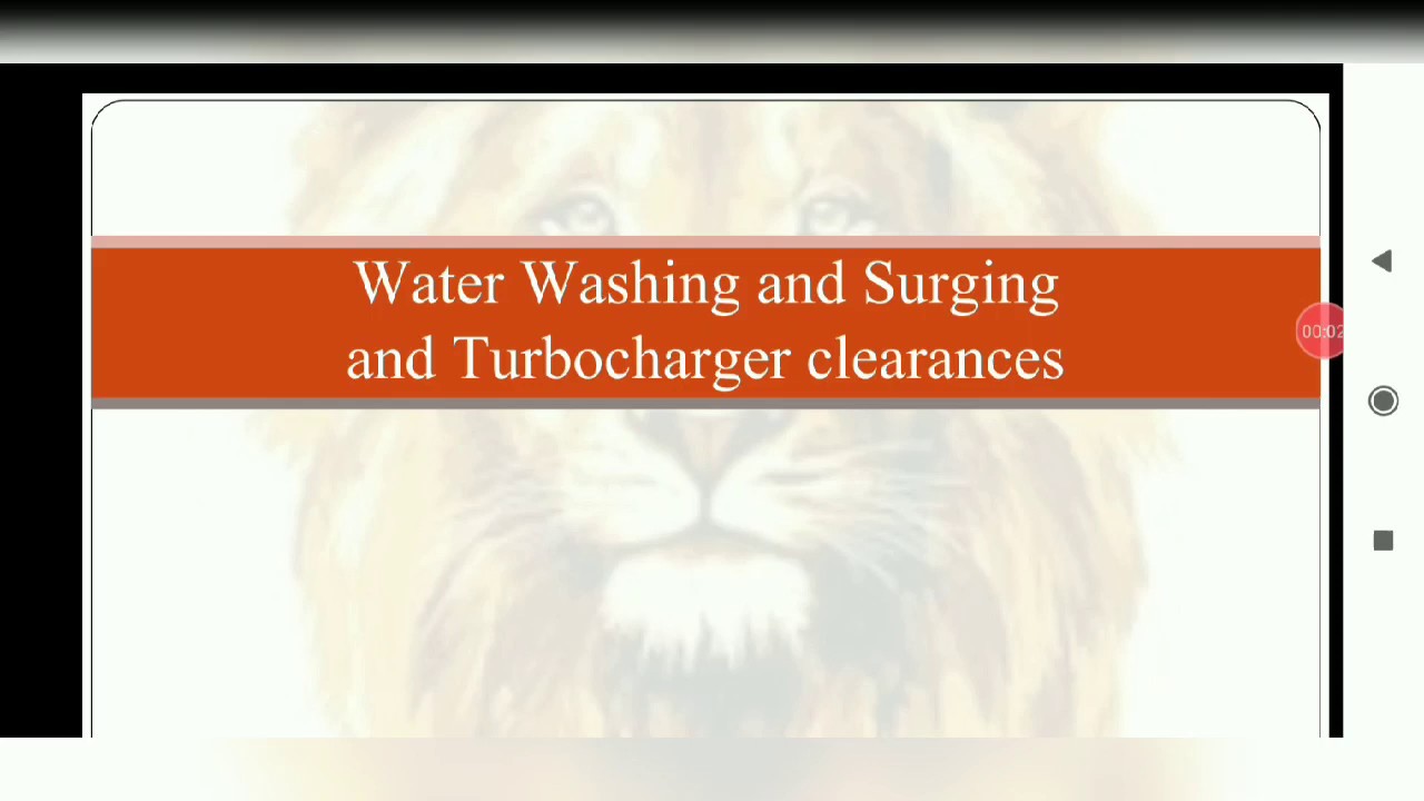Turbocharger washing, Surging and clearances | MEO CLASS 4 : Marine engineering