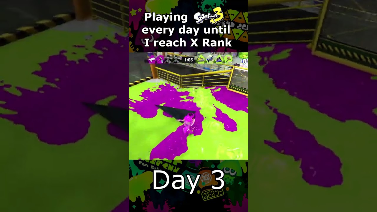 [Day 3] Playing Splatoon 3 every day until I reach X Rank