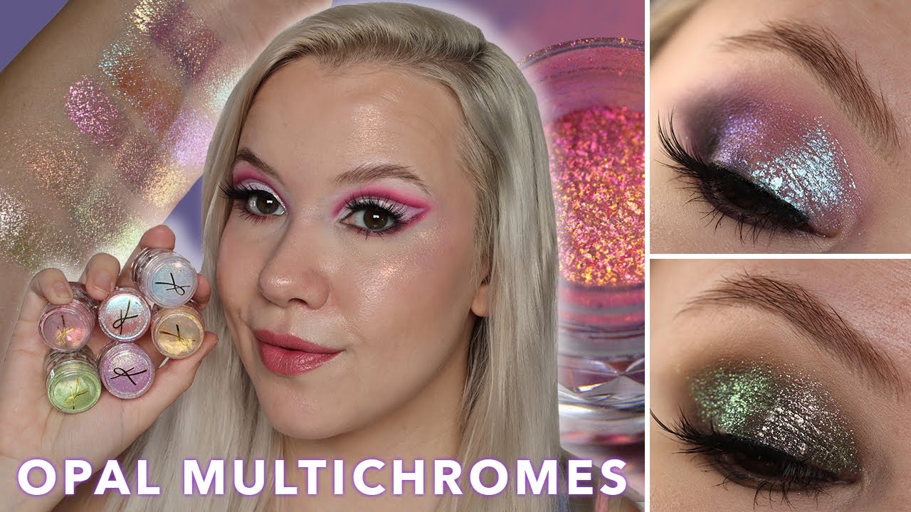 Multichrome Monday | Newest Karla Cosmetics Opal Multichromes | Swatches, comparisons & 2 looks