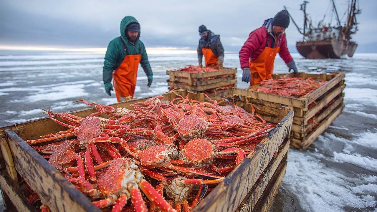 Millones de Cangrejos CAPTURADOS en una Solo Operación! 🦀 Jamás has visto una pesca de cangrejos...