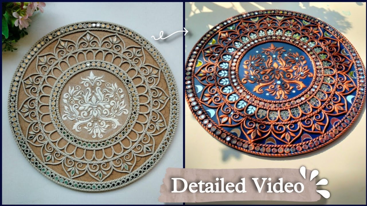 How I draw My Lippan Art design 🌻| Step by Step clay work tutorial | Detailed Video | #lippanart