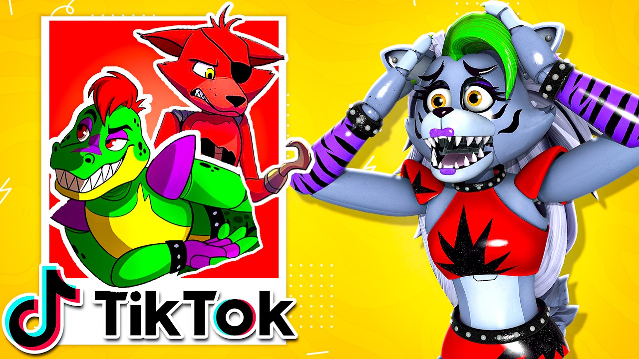 FUNNY MONTY AND FOXY SHOW TikTok's with Roxanne Wolf and Gregory