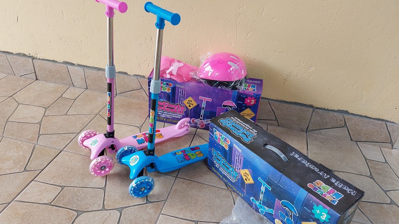 patinete infantil de 3 rodas futuro kids