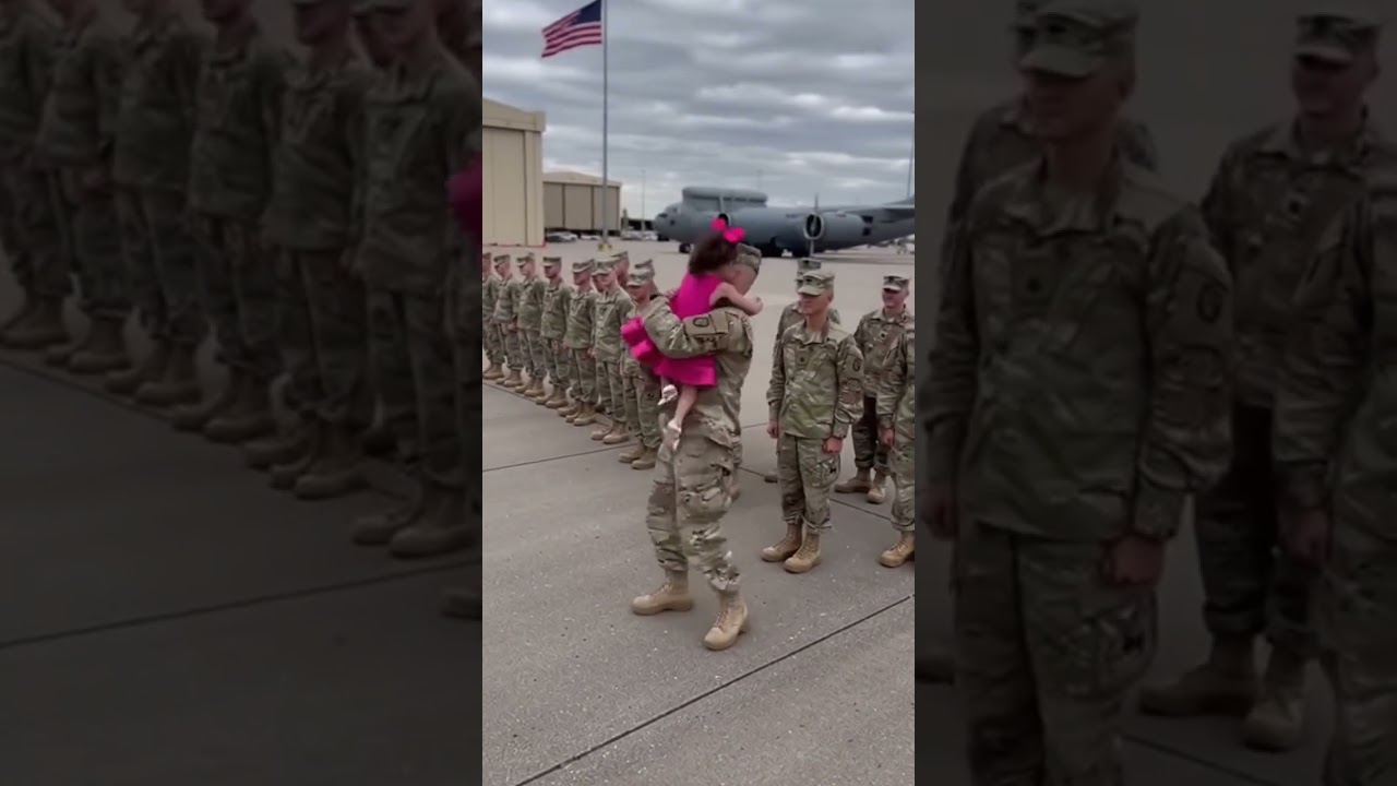 &ldquo;He&rsquo;s Finally Taking Her Home ❤️🥺&rdquo; #army #military #cute #talk #soldier #baby