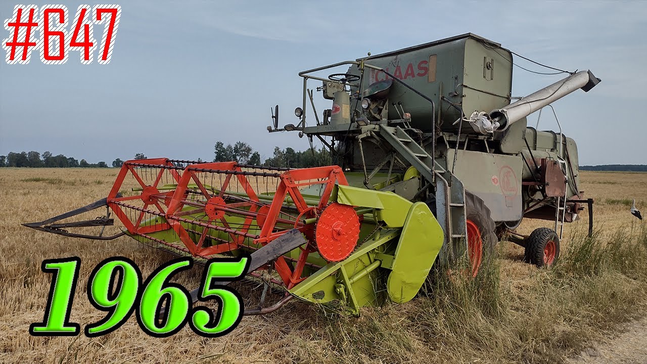 Pierwszy wjazd w jęczmień ozimy Claas Matador Gigant 