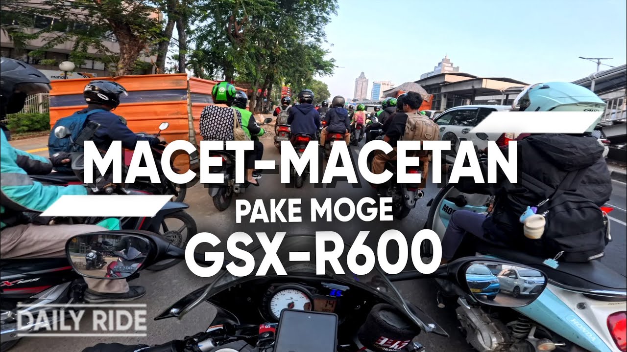 GSX-R600 Macet-macetan di Jakarta Jam Pulang Kerja wkwk