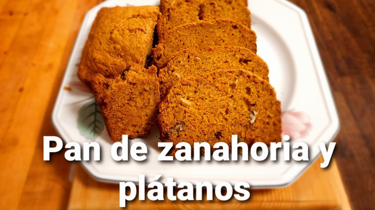 Pan de zanahoria y platano