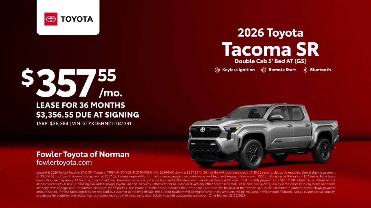 Toyota Tacoma 01/12/2026 6751118