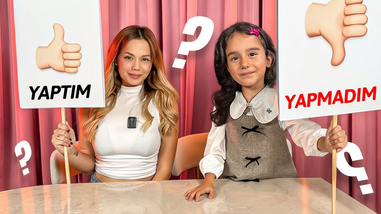 YAPTIM YAPMADIM CHALLENGE ! UTAN&Ccedil; VEREN Y&Uuml;Z KIZARTICI SORULAR !? | Gamze Karta &Ouml;yk&uuml; Karta