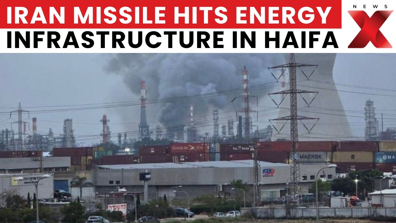 HAIFA REFINERY HIT: Iranian Missile Hits Haifa Oil Refinery, Power Disruption Reported Briefly