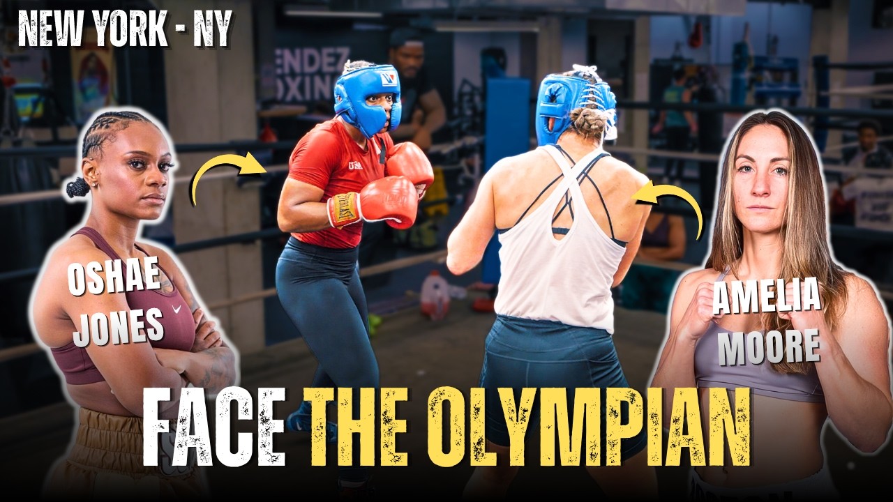 WOW! Olympic Medalist and 7-0 PRO Boxer Spars With EVERYONE In The Gym!