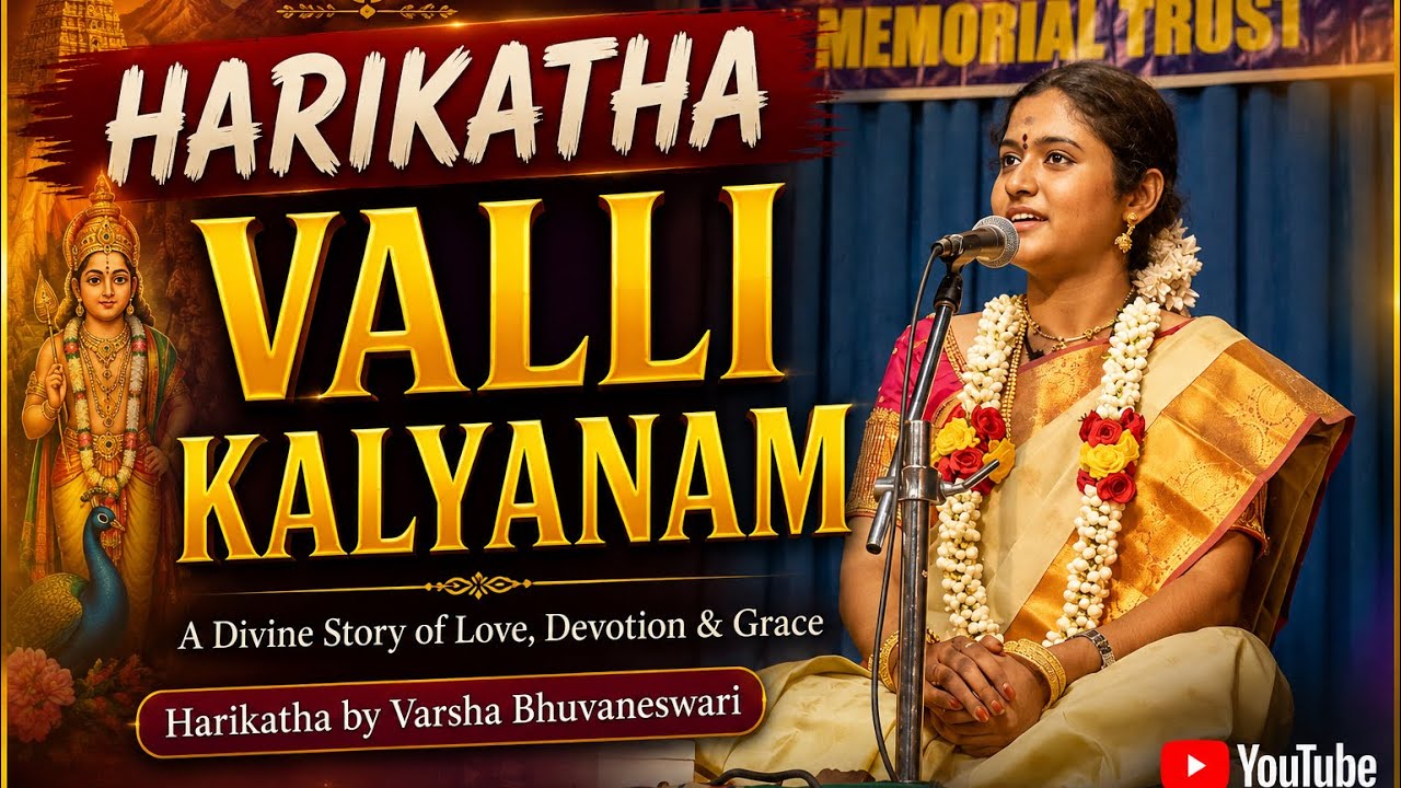 Varsha Bhuvaneswari's Harikatha on VALLI THIRUMANAM Part 1